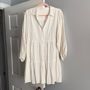 NWT Lauren Conrad White Tiered Dress - Size M